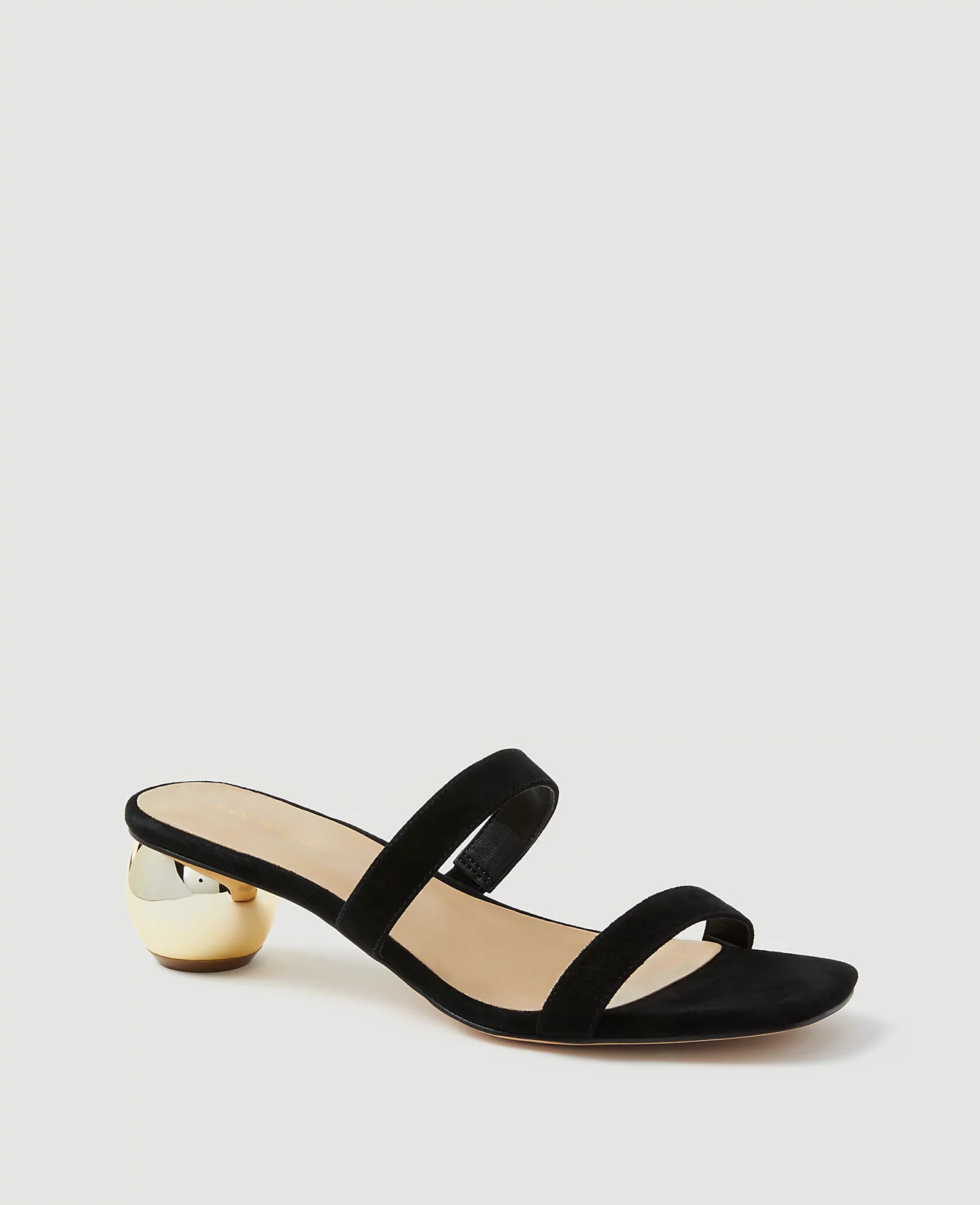 Suede Ball Heel Sandals | Ann Taylor (US)
