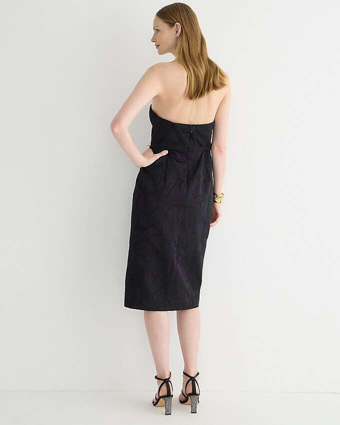 Collection strapless sheath dress in leaflet jacquard | J. Crew US