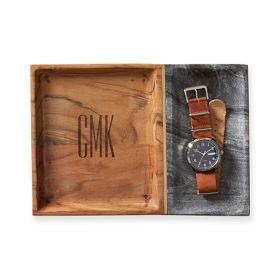 Wood and Marble Valet Tray | Mark and Graham