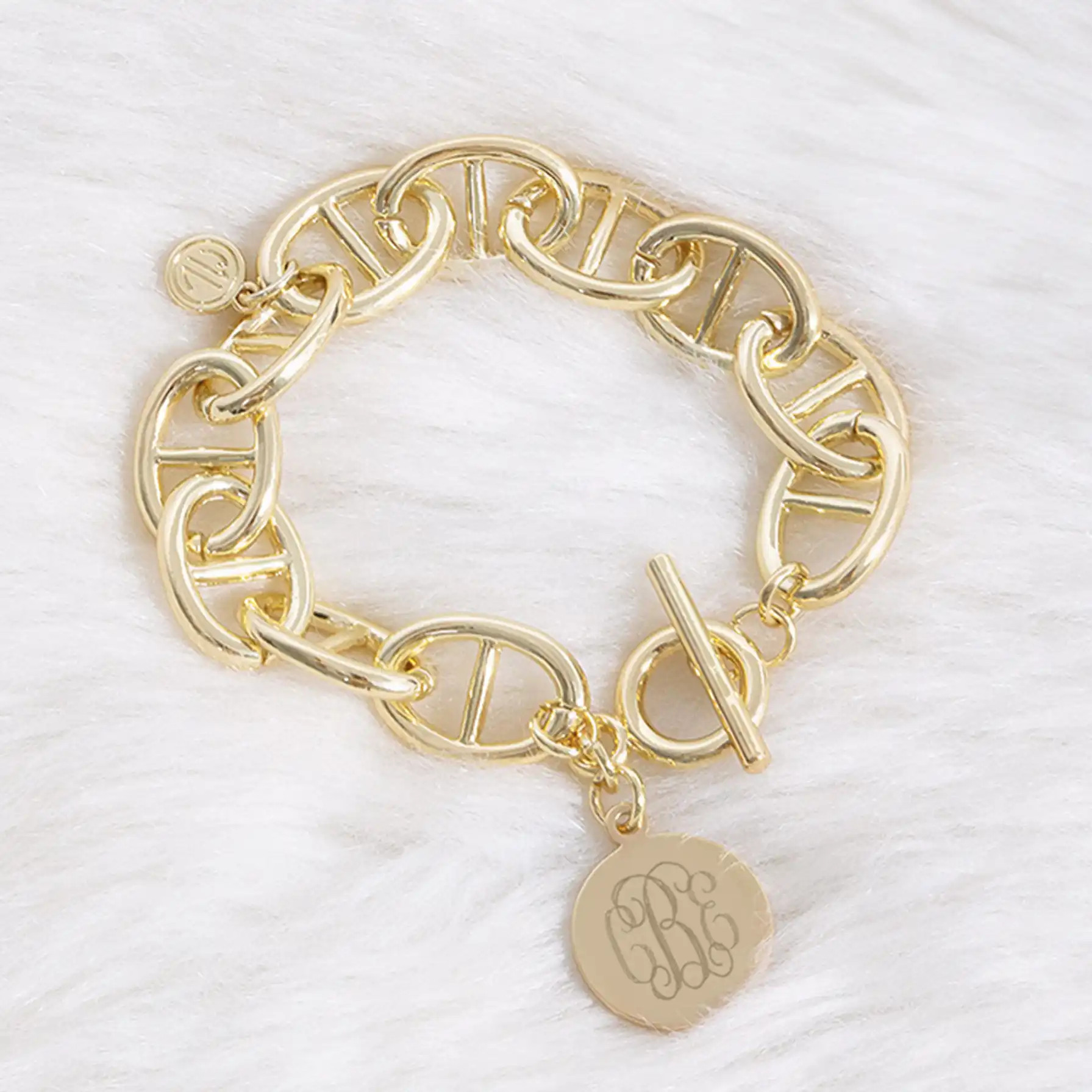Monogrammed Pendant Bracelet | Marleylilly