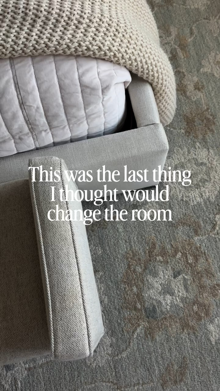 you’re going to guess bedding…but nope 🤍 

I’ve been wanting the bedroom to feel lighter for spring, and this one swap did it. This area rug is neutral enough to live here year round but somehow makes everything feel softer and refreshed.

#LTKHome #LTKdayinmylife #LTKSpringSale