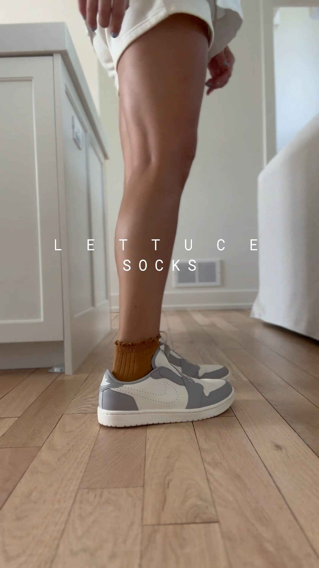 Fall on the daily = 
 - Lettuce socks
I love em my Jeff hates them 🤷🏻‍♀️
- laceless slide on air Jordan’s 
- fleece boyfriend sweat shorts
- boyfriend oversized sweatshirt 

#ltkover40 #ltksalealert #ltkvideo

#LTKFindsUnder50 #LTKFindsUnder100 #LTKActive