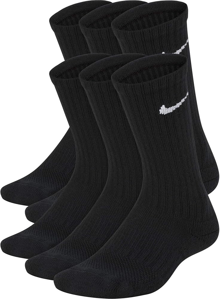 Nike Kids' Everyday Cushion Crew Socks (6 Pairs) | Amazon (US)