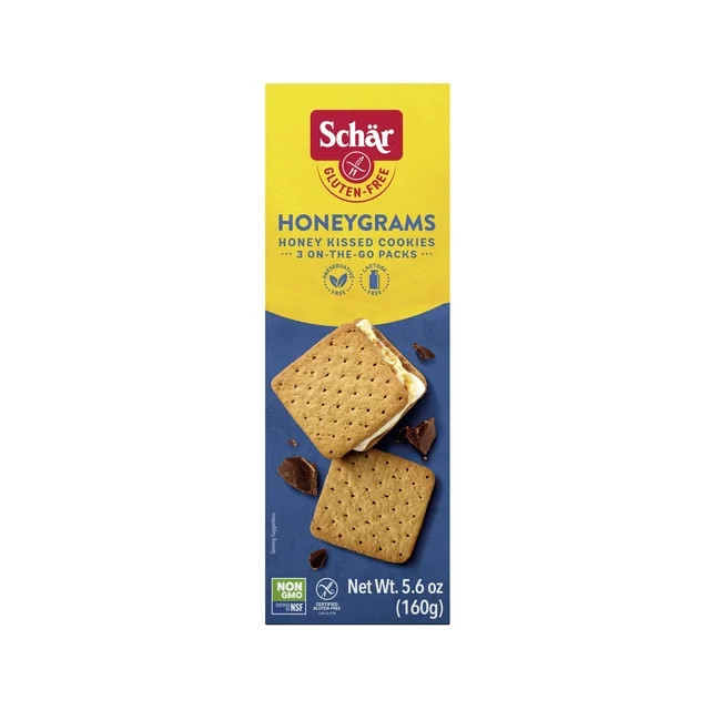 Schar Gluten Free Honeygrams, Honey Cookies, 5.6 oz, 3 Count | Walmart (US)
