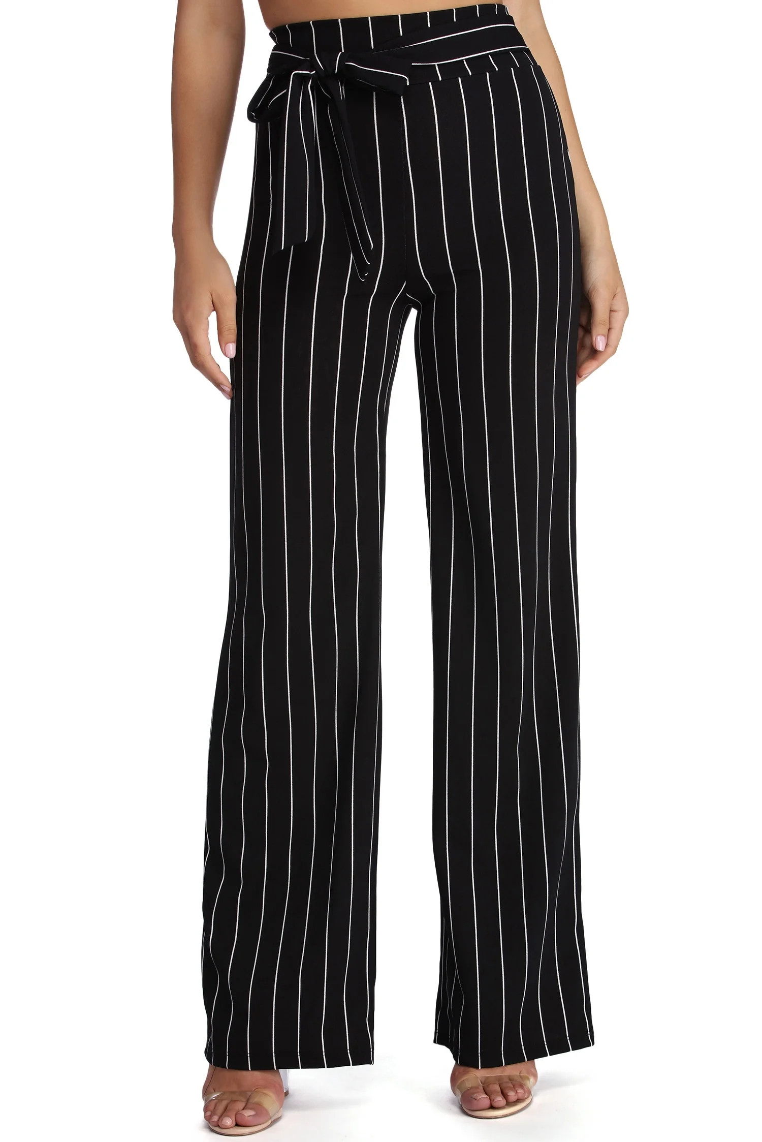 Poised In Pinstripe Pants | Windsor Stores