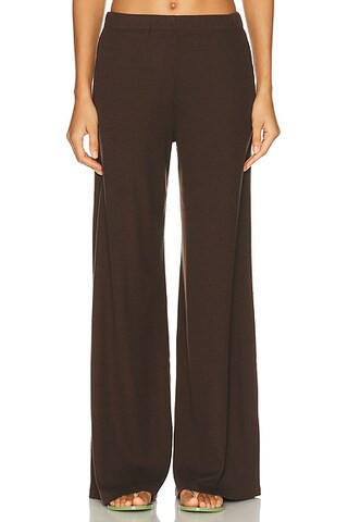 SPRWMN Wide Leg Pant in Americano - Chocolate. Size L (also in M). | FWRD 