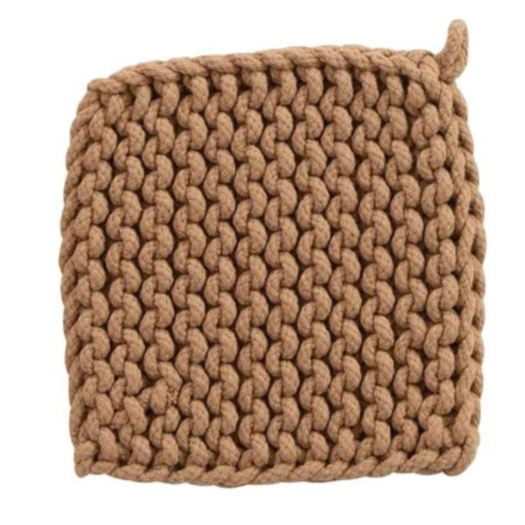 Honey Cotton Crocheted Potholder | Lighting Design