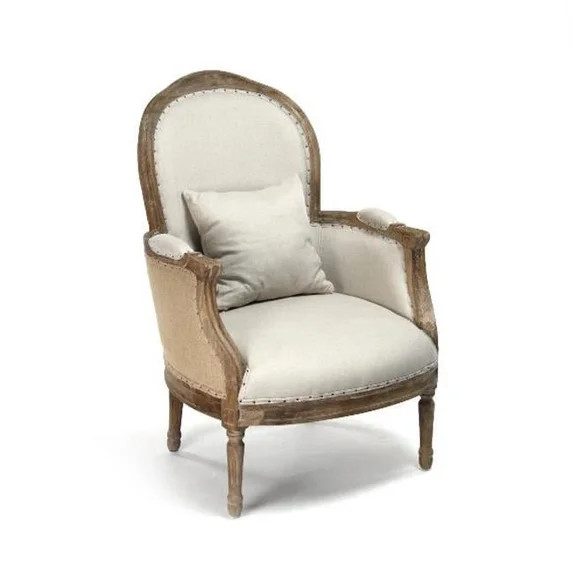 Zentique CFH185 E272 A003 Jute Pascal Club Chair | Walmart (US)