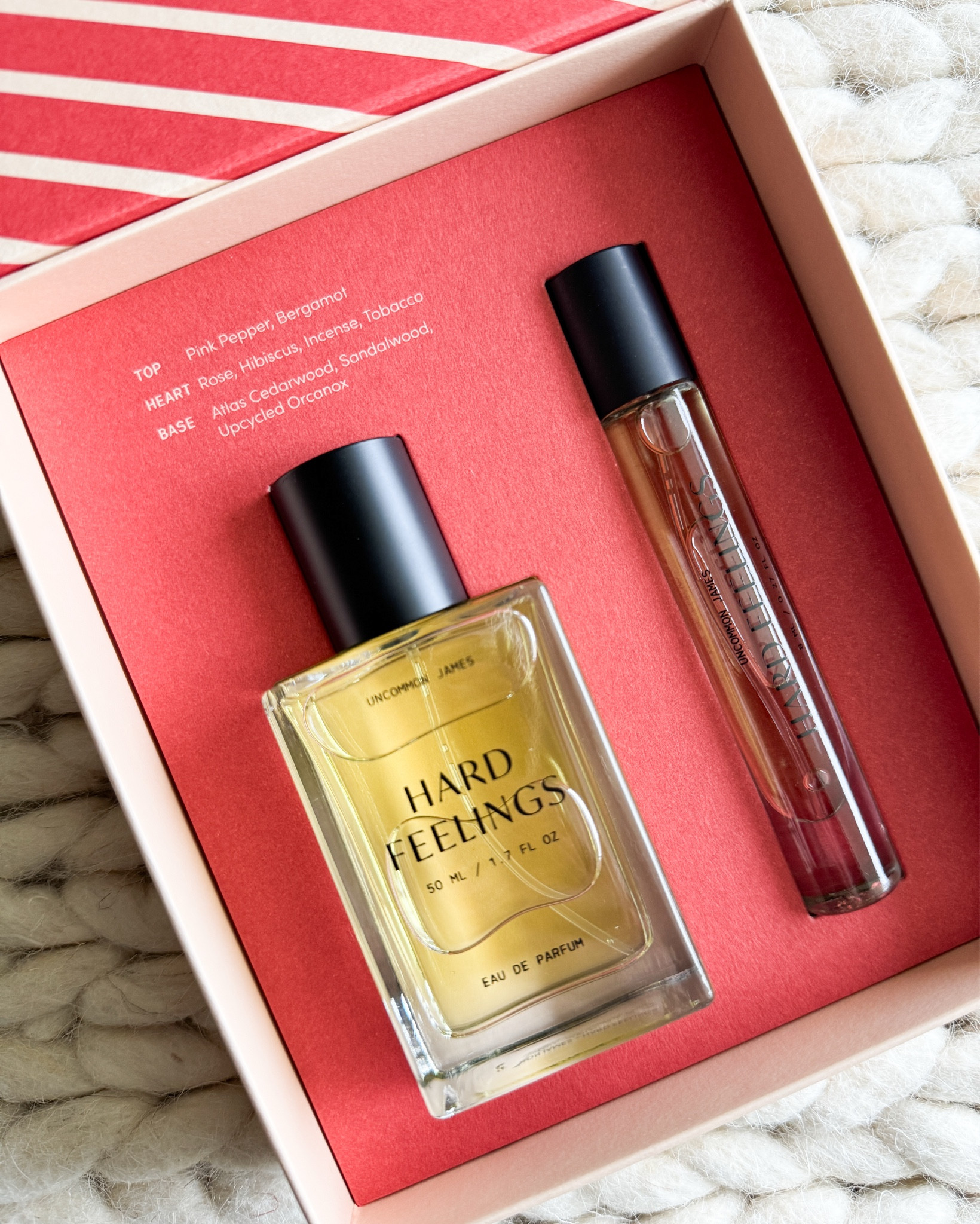 Aesthetic Gift Idea from Uncommon James — the Hard Feelings gift set includes both full + travel sized bottles of current favorite, affordable everyday perfume. 

Perfume - Frangrance for her - Gifts for Her - Daughter Gifts Ideas - Wife Gift Idea

#LTKBeauty #LTKStyleTip #LTKGiftGuide
