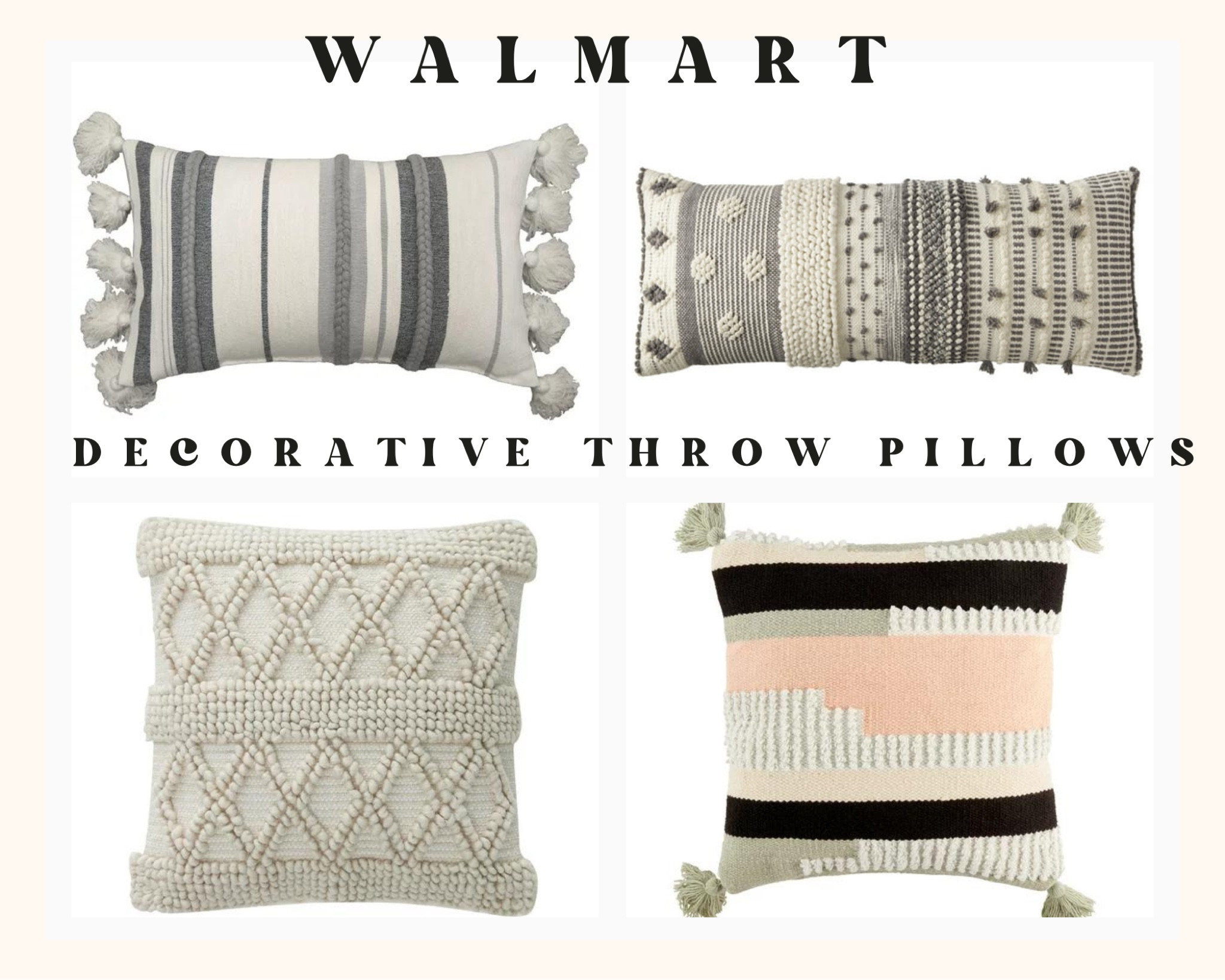 Decorative throw pillows from Walmart!

#LTKsalealert #LTKFind #LTKhome
