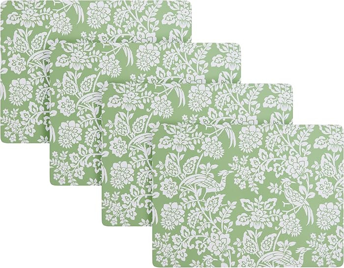 Laura Ashley Cork Placemats 16 x 12-inch for Kitchen and Dining Tables, Heat Resistant, Durable, ... | Amazon (US)
