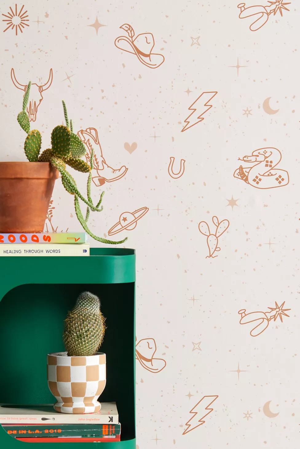 Allie Falcon Cowboy Things Removable Wallpaper | Urban Outfitters (US and RoW)