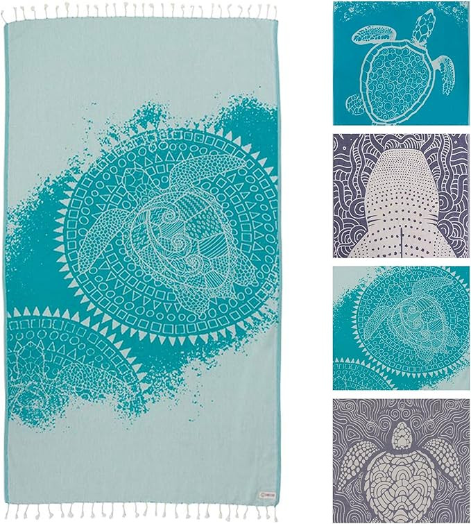 Sand Cloud Turkish Beach Towel - Sand Proof - 100% Certified Organic Turkish Towel - Quick Dry To... | Amazon (US)