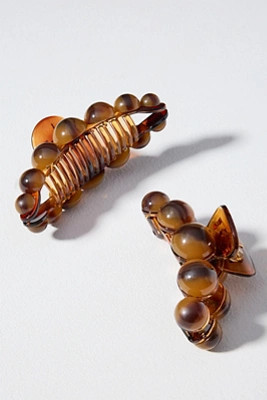 By Anthropologie Bold Pearl Claw Clips, Set of 2 | Anthropologie (US)