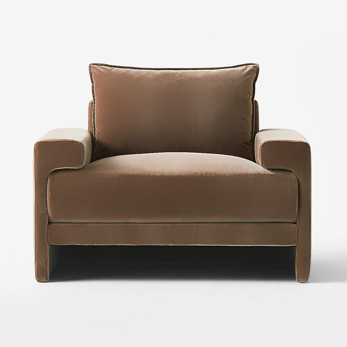 Camden Rye Velvet Chair + Reviews | CB2 | CB2