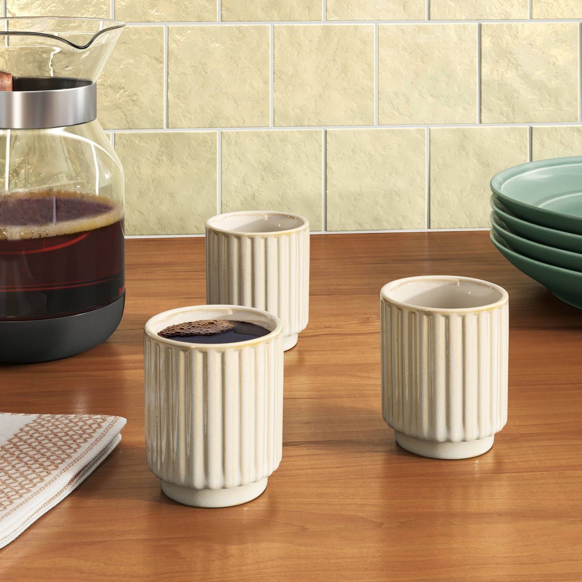 3oz Mo Ceramic Espresso Cup Cream - Threshold™ | Target