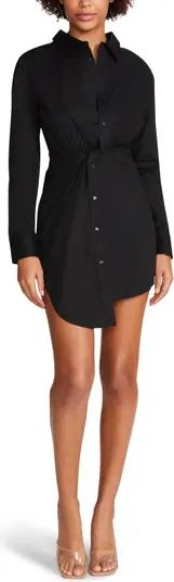 Nadia Twist Front Long Sleeve Cotton Shirtdress | Nordstrom