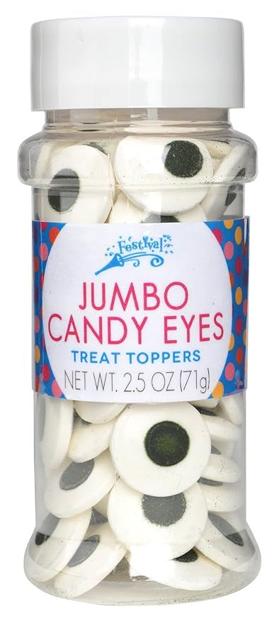 Festival Jumbo Candy Eyes Toppers, 2.5 oz | Amazon (US)