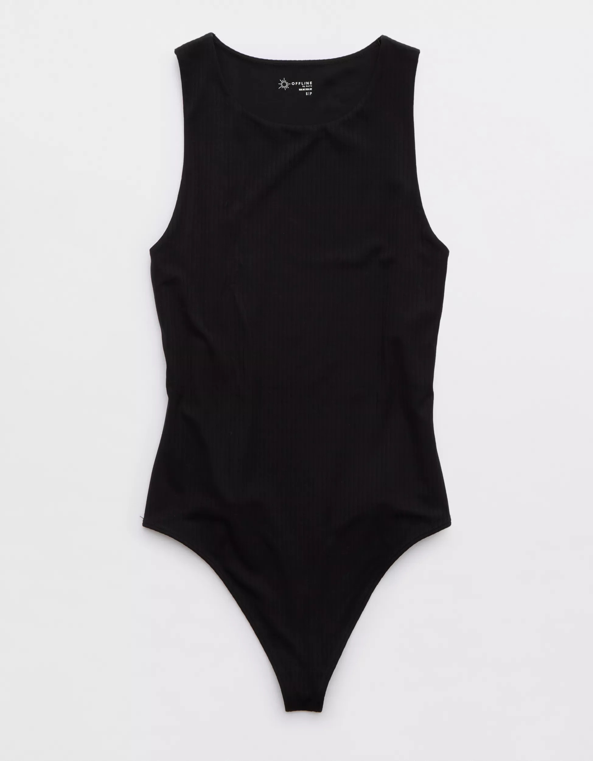 OFFLINE By Aerie Real Me Ribbed High Neck Bodysuit | Aerie