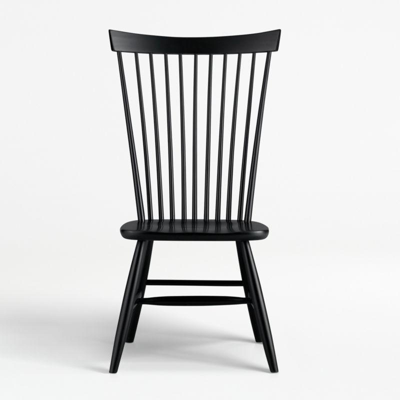 Marlow II Black Maple Dining Chair + Reviews | Crate & Barrel | Crate & Barrel