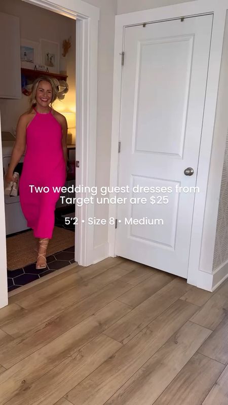 Stop scrolling if you want two super affordable wedding guest dresses from Target 💒 🙌🏼

🩷 Pink dress is $20 and comes in 4 colors with sizing up to 4X
💛 Yellow dress is $28 and comes in 4 colors! Also hello Andie Anderson dress….”does Princess Sophia wanna come out and play” 

#LTKStyleTip #LTKFindsUnder50 #LTKWedding