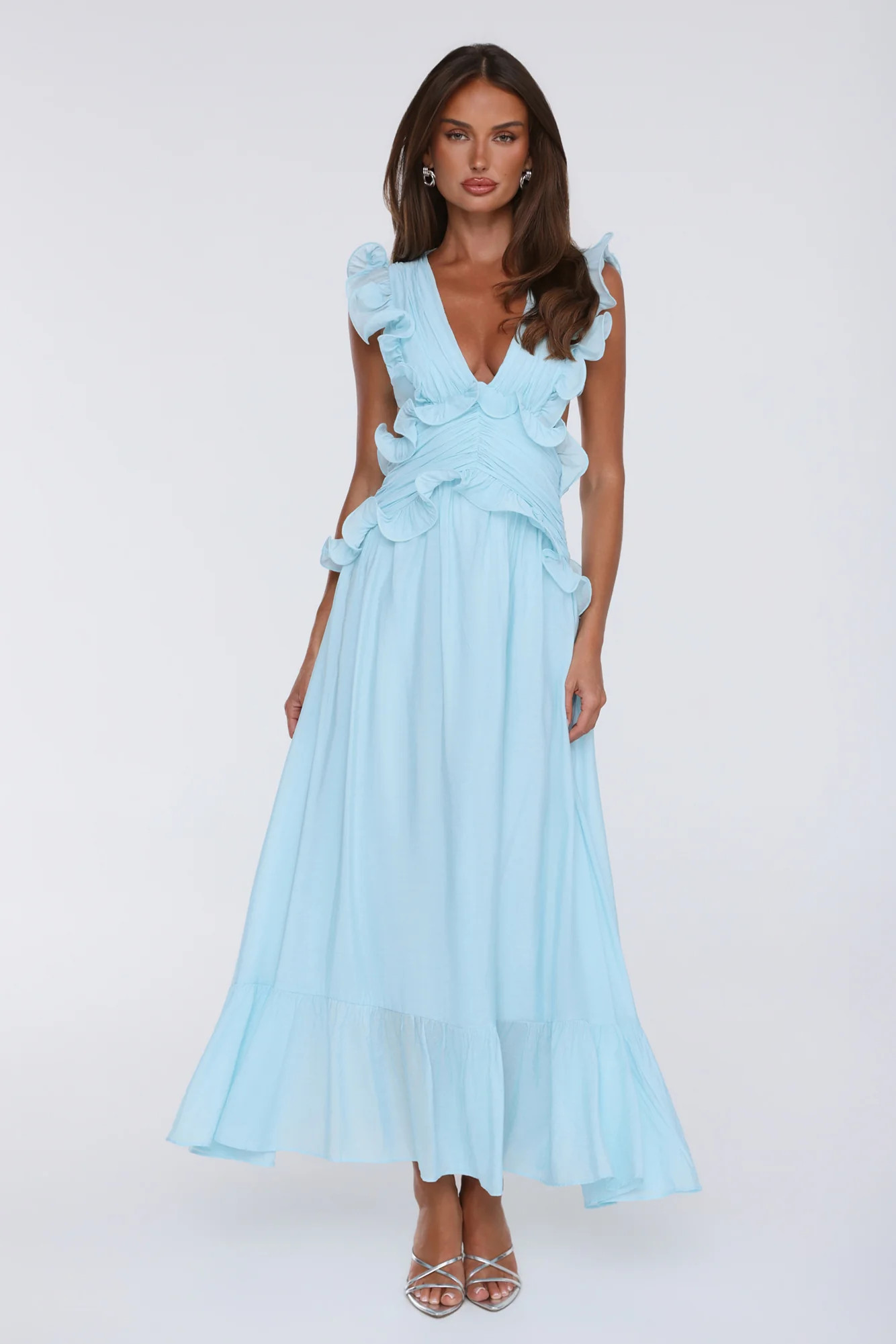 Evening Luxe Maxi Dress Light Blue | Hello Molly (US)