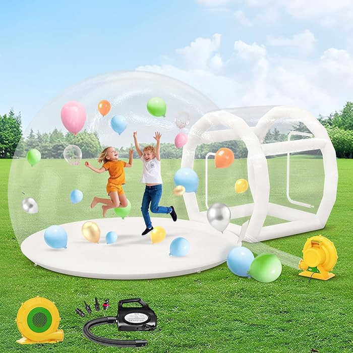 Albott 13FT Inflatable Bubble House, Bubble House Dome Inflatable with 750W Air Blower and Air Pu... | Amazon (US)