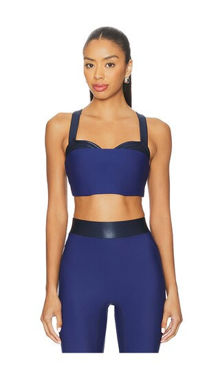 Heroine Sport Lina Sports Bra in Navy. - size M | Revolve Clothing (Global)