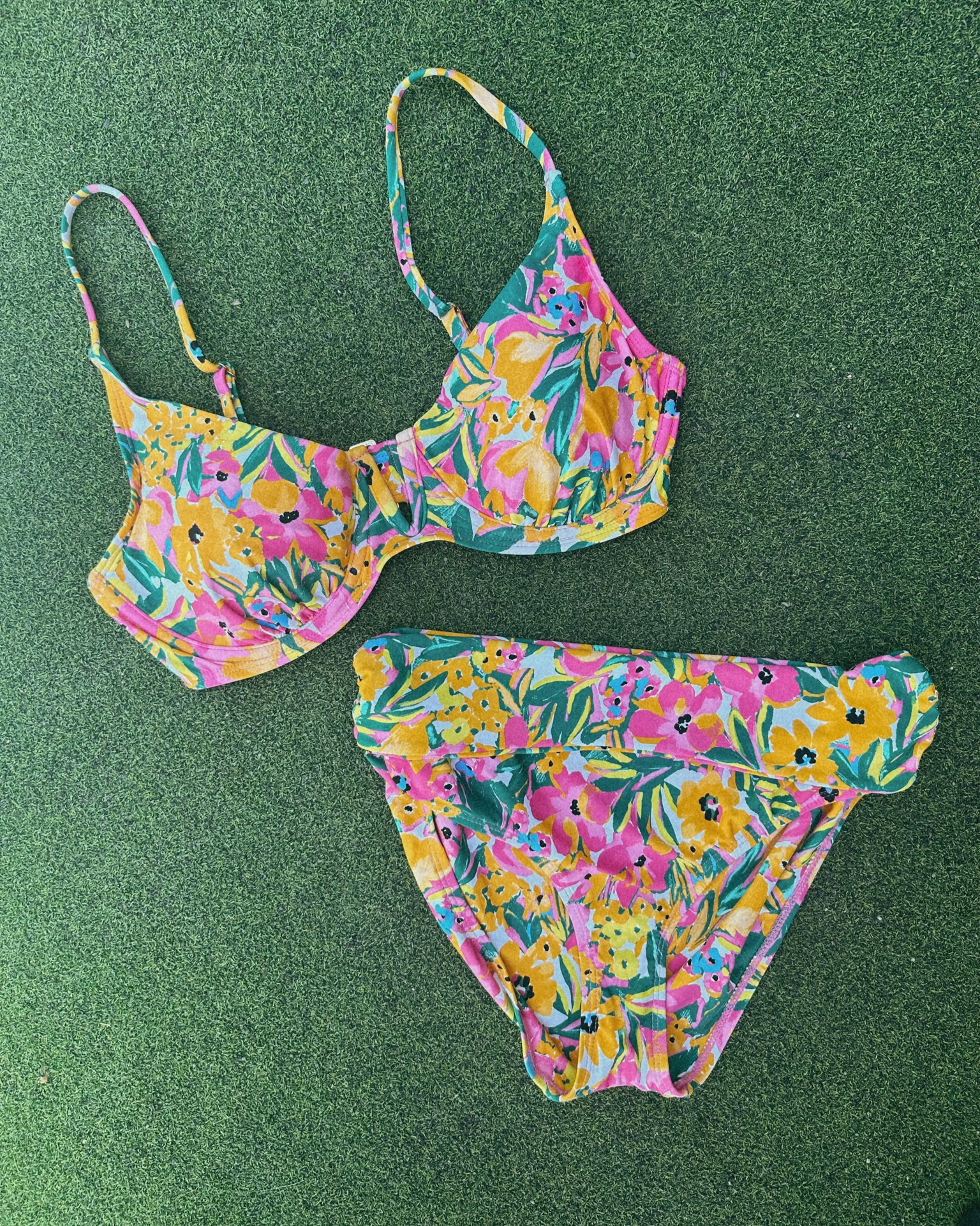 Full coverage swimsuit from Sam’s Club! Under $30!

I’m a 34C and size 4 and got small in top and bottom