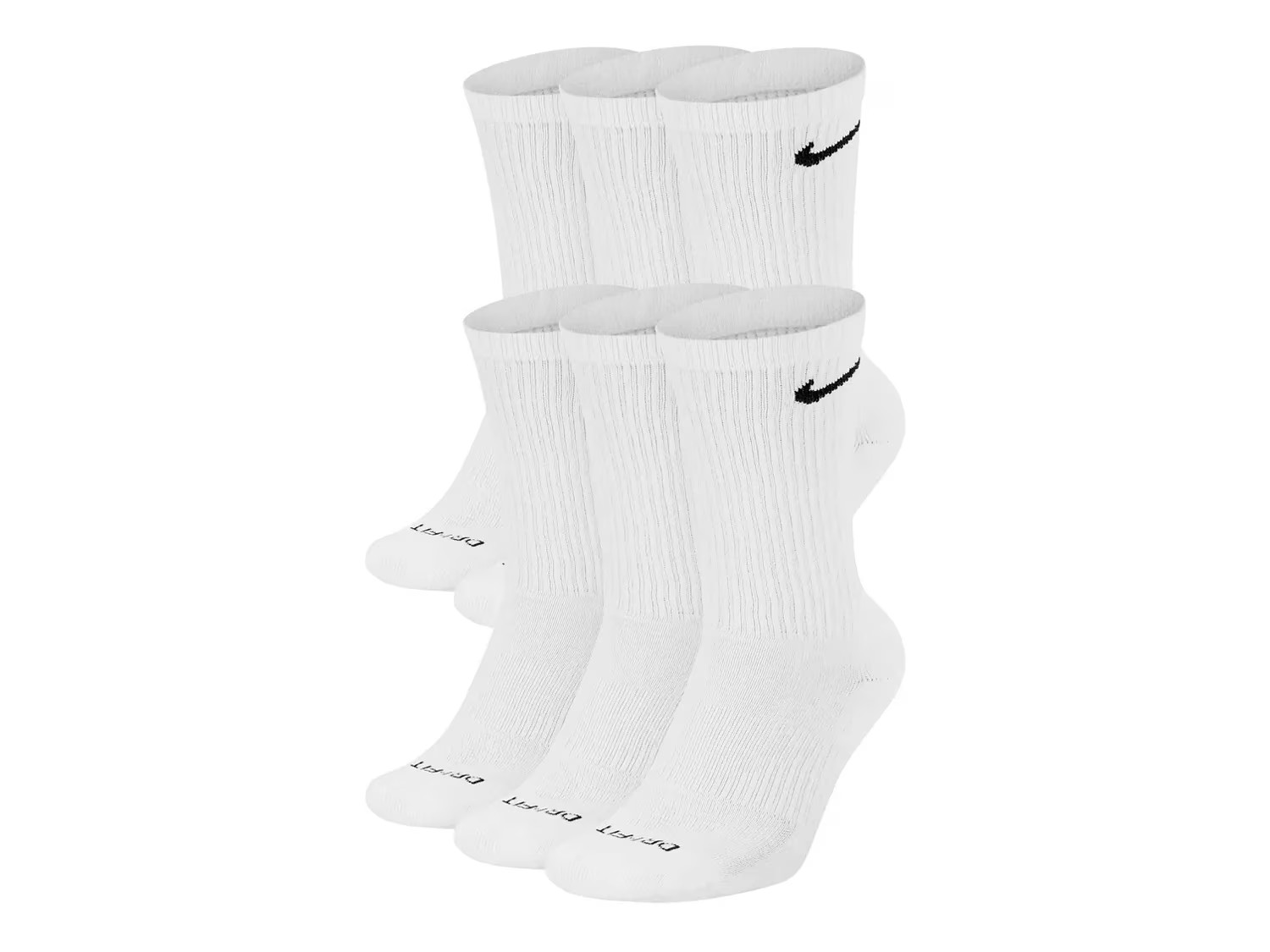 Cotton Cushioned Men's Crew Socks - 6 Pack | DSW