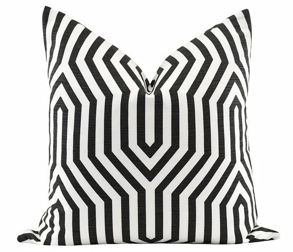Vanderbilt Noir Black Print Pillow | Land of Pillows