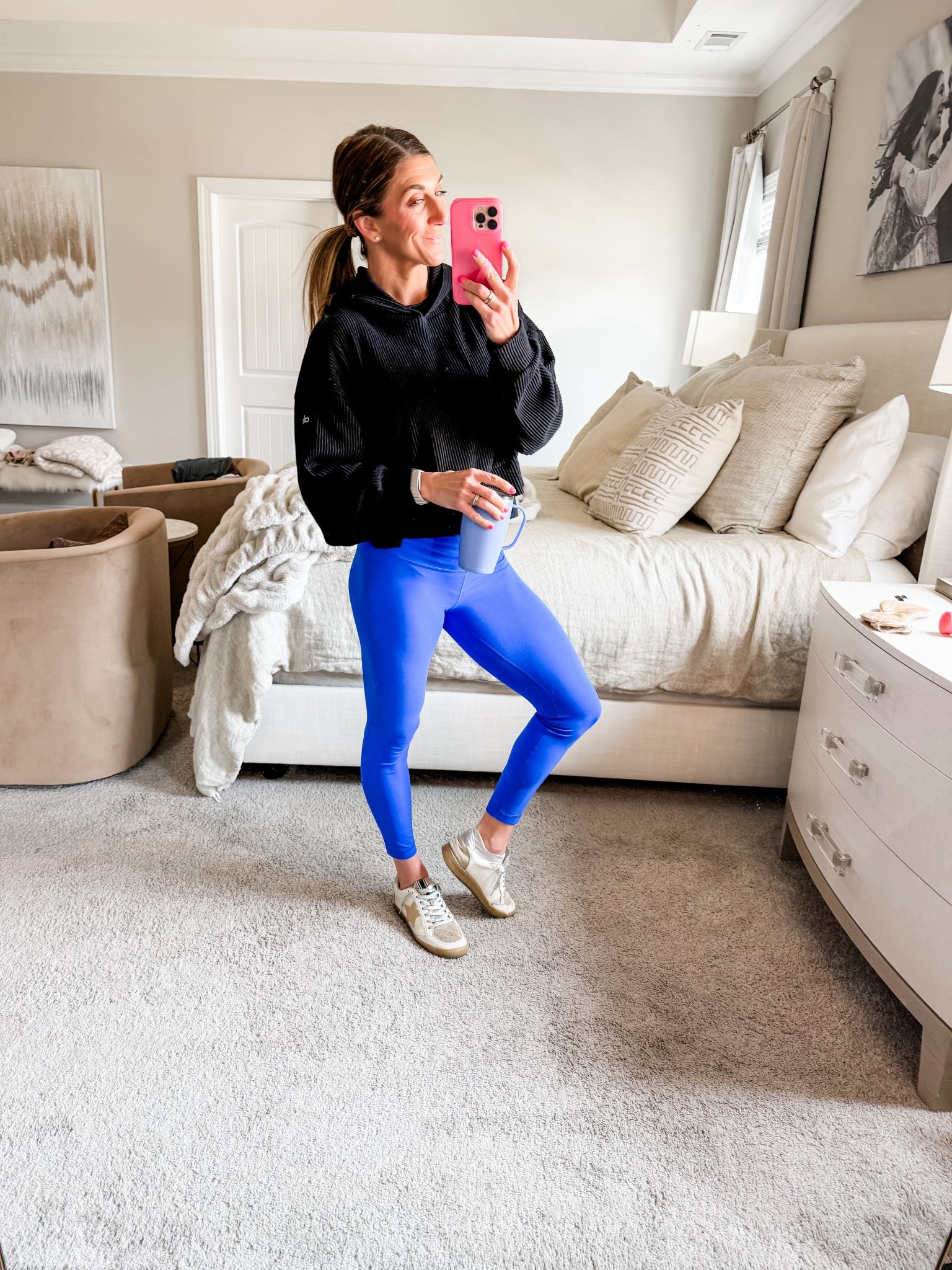 Shop OOTD
Pullover is the robbed Muse pullover cropped from Alo Yoga. Wearing a medium
Tee under is target size small
Leggings are Lululemon aligns in 25in/size 6. Exact color is sold out but linking exact leggings in other colors + other brands in blue!

Click here to shop

Alo yoga | Lululemon | target | athletic | comfy | cute | style | daily mom life | active | sahm | fit | fitness | athleisure | ribbed | hood | loopy | cross necklace | electric picks | swig | shu shop | style 



#LTKActive #LTKootd #LTKmomlife