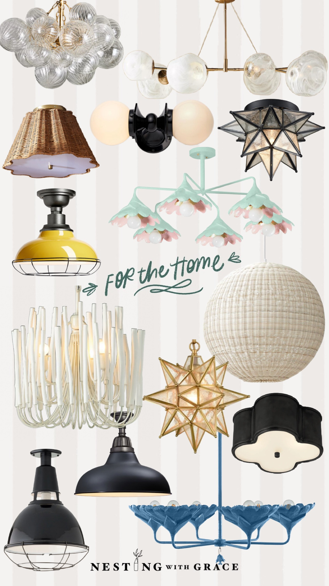 All the ceiling lights in our home!