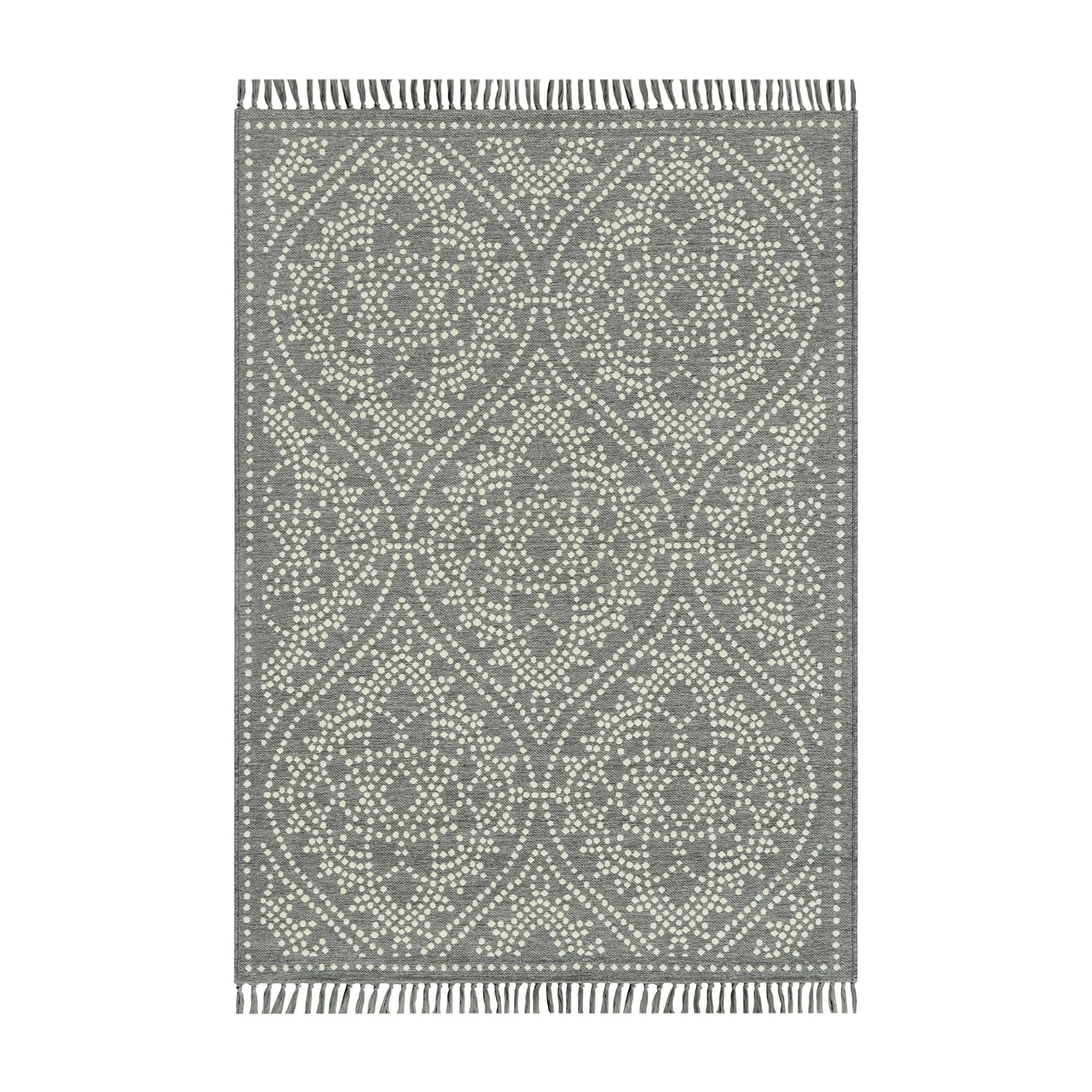 Better Homes & Gardens 7' X 10' Gray Medallion Outdoor Rug | Walmart (US)
