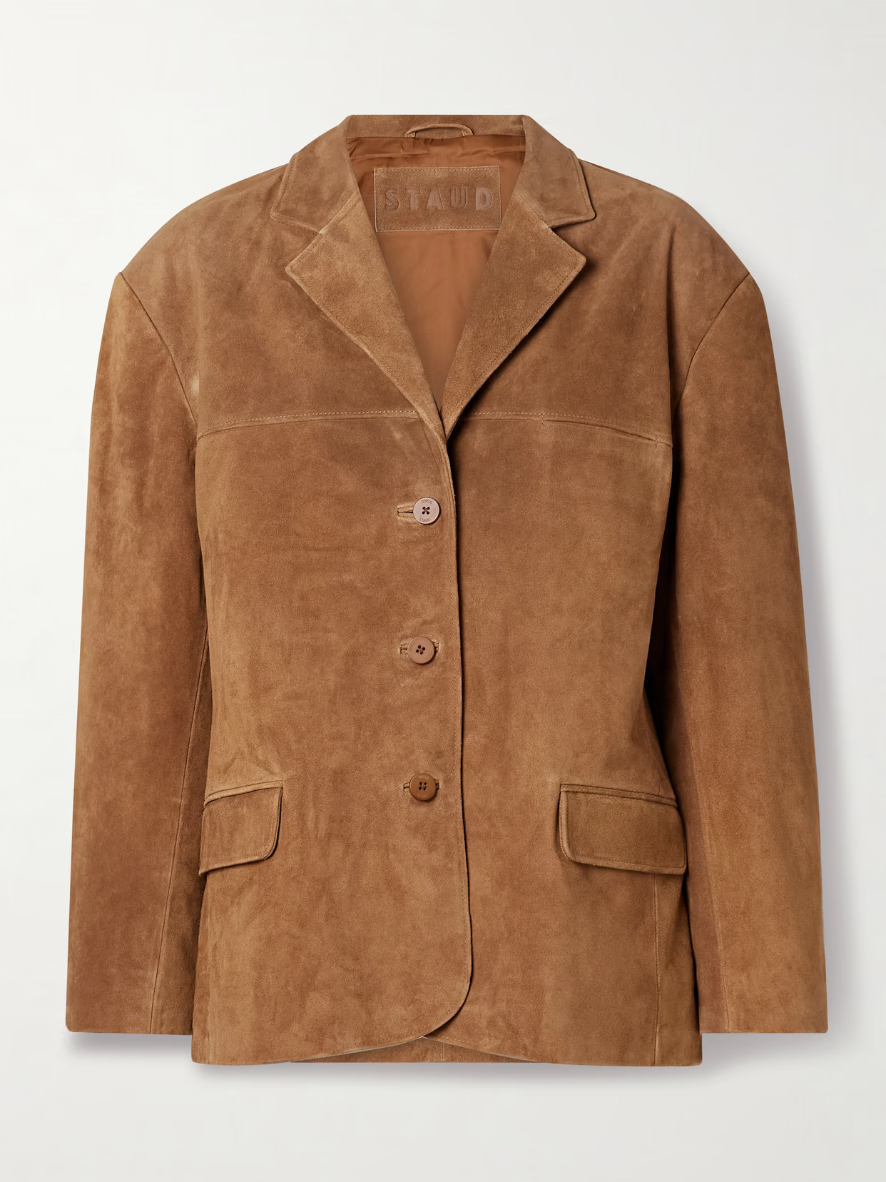 STAUD - Corrine Suede Jacket - Brown | NET-A-PORTER (US)