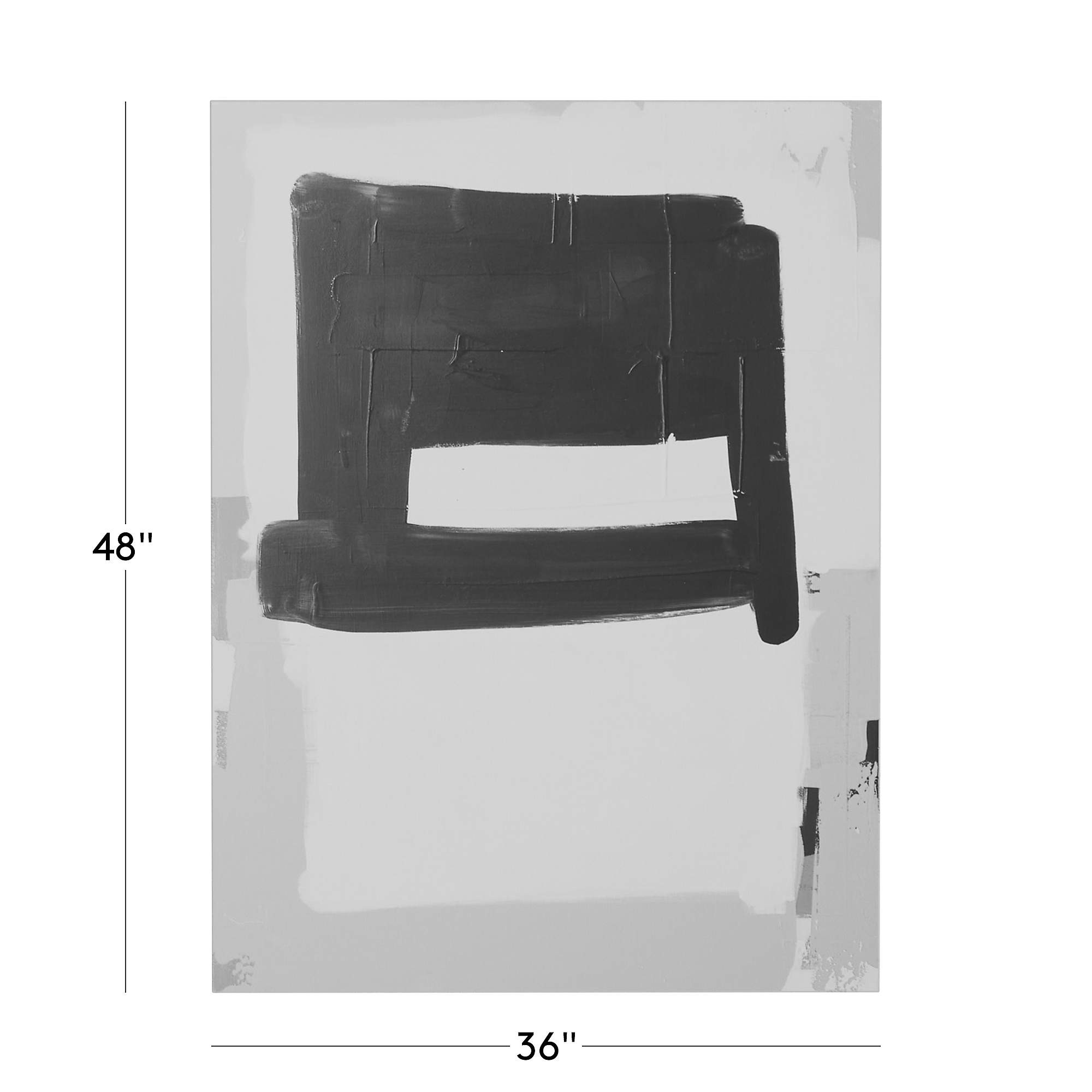 'Unobstructed View' Original Acrylic Painting 36"X48" | CB2 | CB2