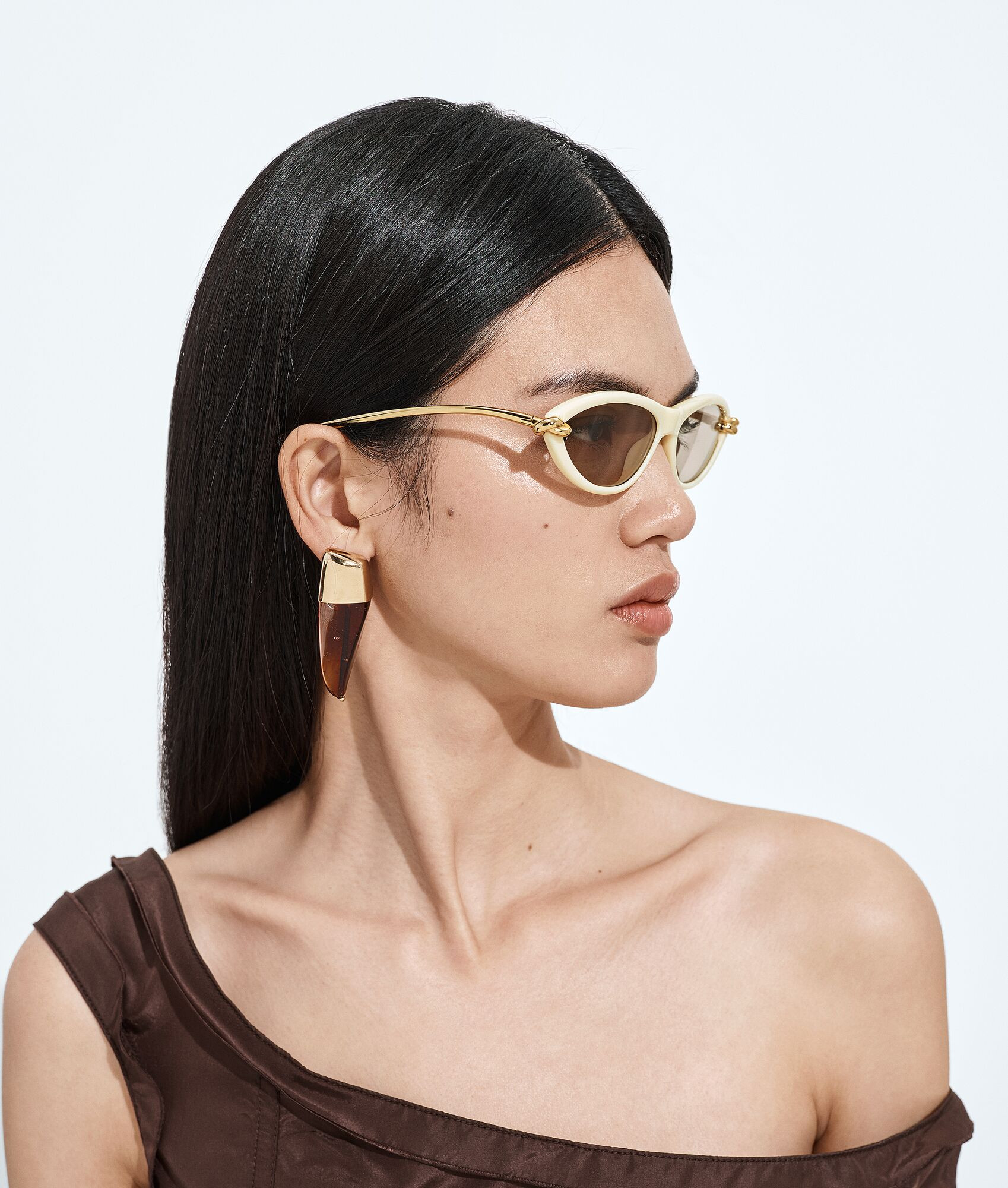 Knot Sonnenbrille in Cat-Eye-Form | Bottega Veneta
