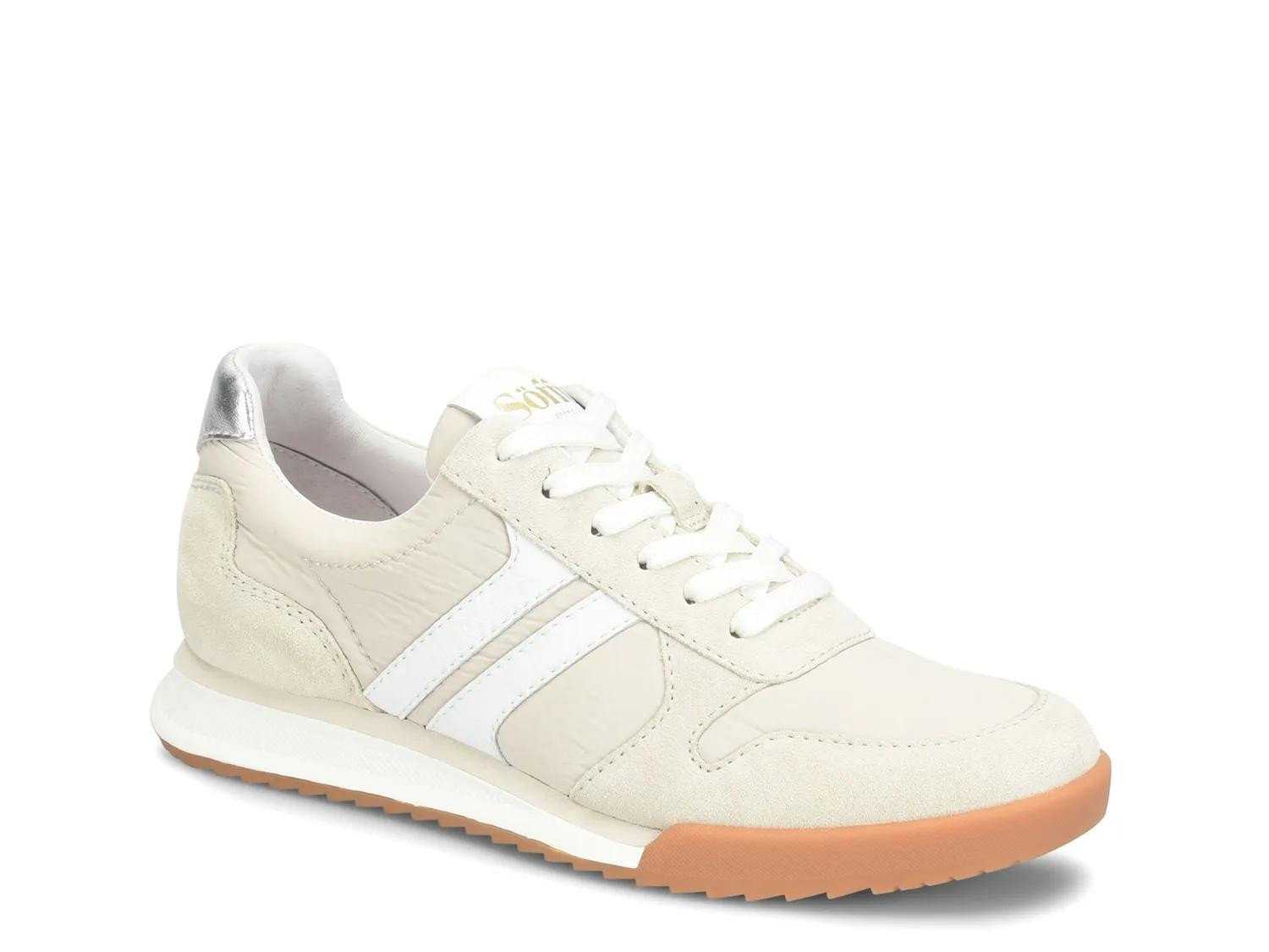 Sofft Kameron Sneaker | Women's | White/Multicolor Suede | Size 7.5 | Sneakers | DSW