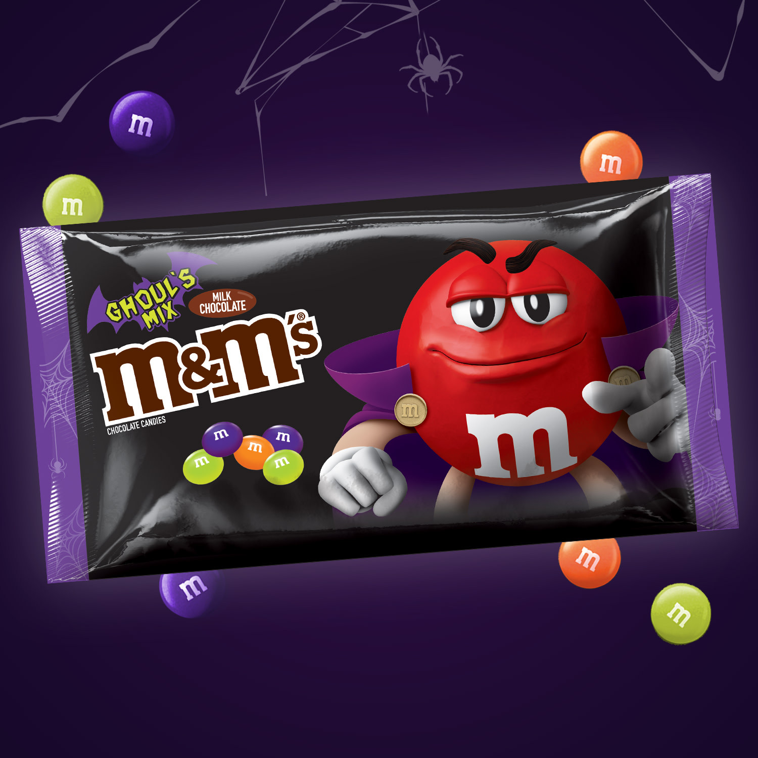 M&M'S Ghoul's Mix Milk Chocolate Halloween Candy Bag - 10oz | Walmart (US)
