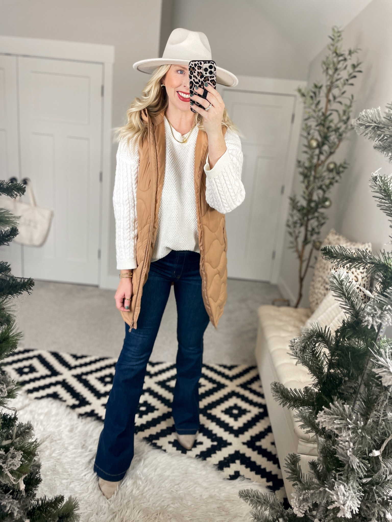 Weekend Walmart wins try on 
Vest small 
Sweater medium 


#LTKSeasonal #LTKstyletip #LTKunder50