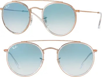51mm Aviator Gradient Lens Sunglasses | Nordstrom