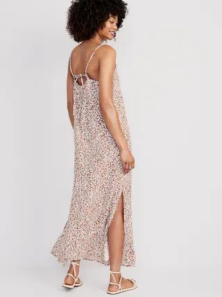 Tie-Back Maxi Slip Dress for Women | Old Navy (US)