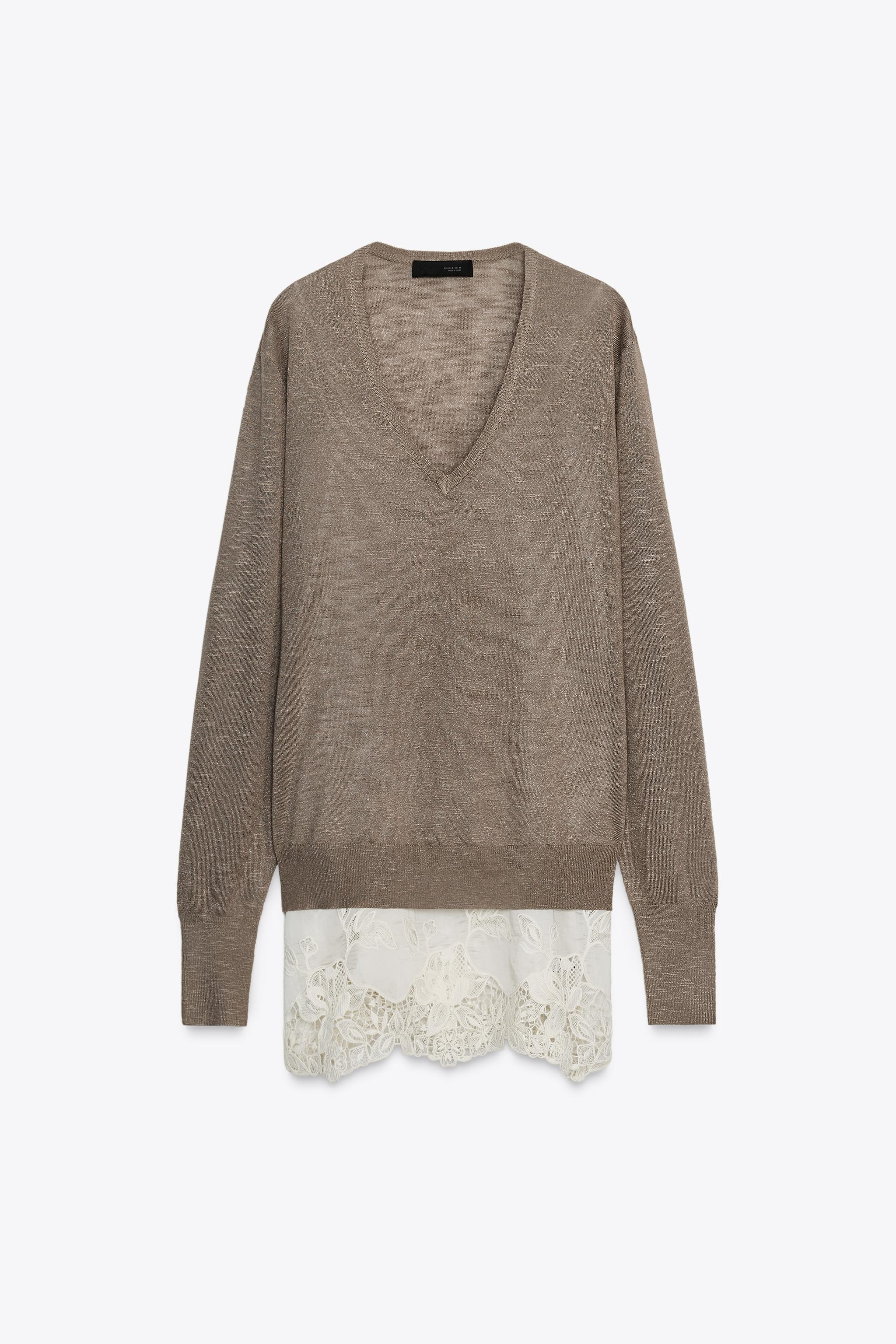 COMBINED KNIT SWEATER | Zara UK