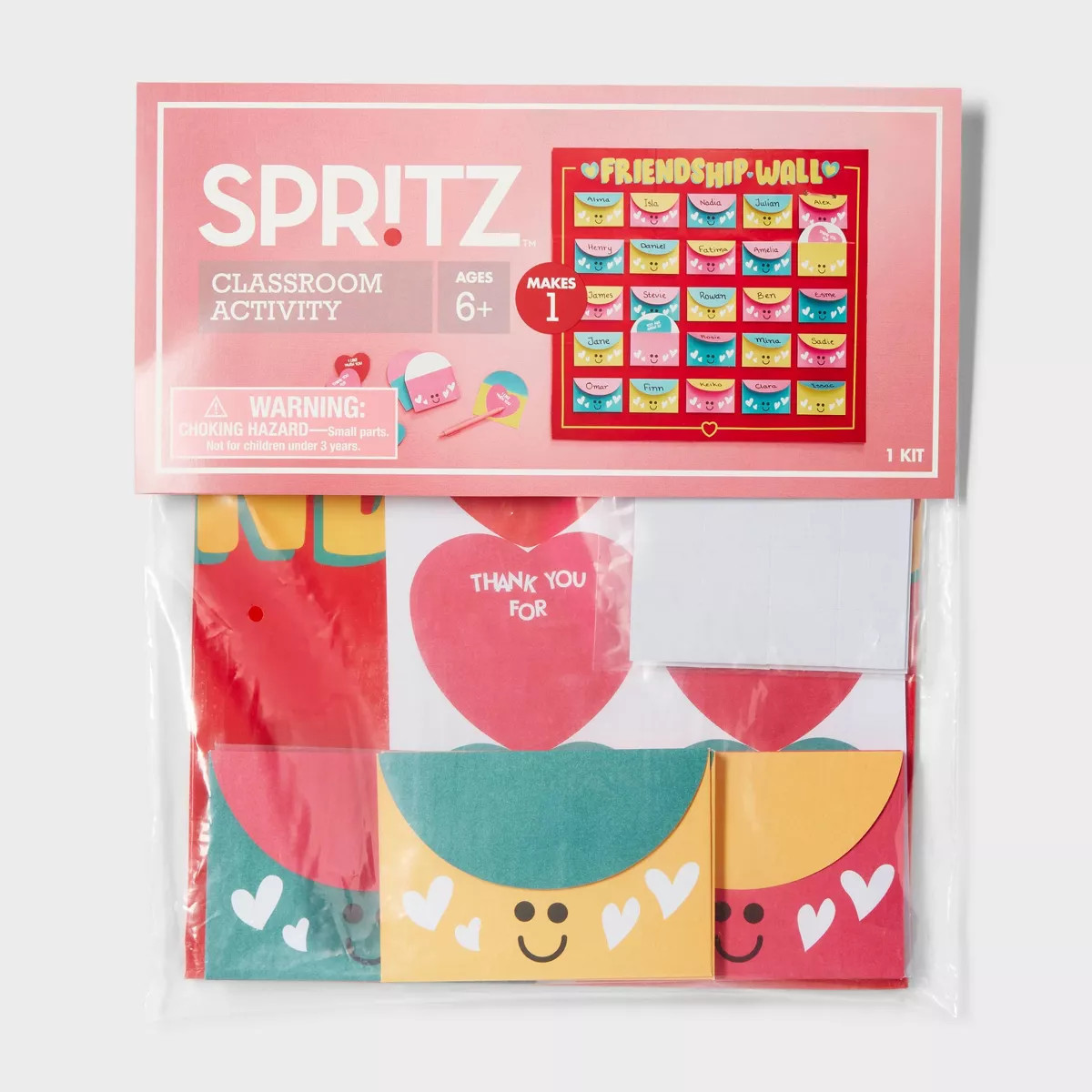 94pc Friendship Wall Valentine's Day Kids Party Kits - Spritz™ | Target