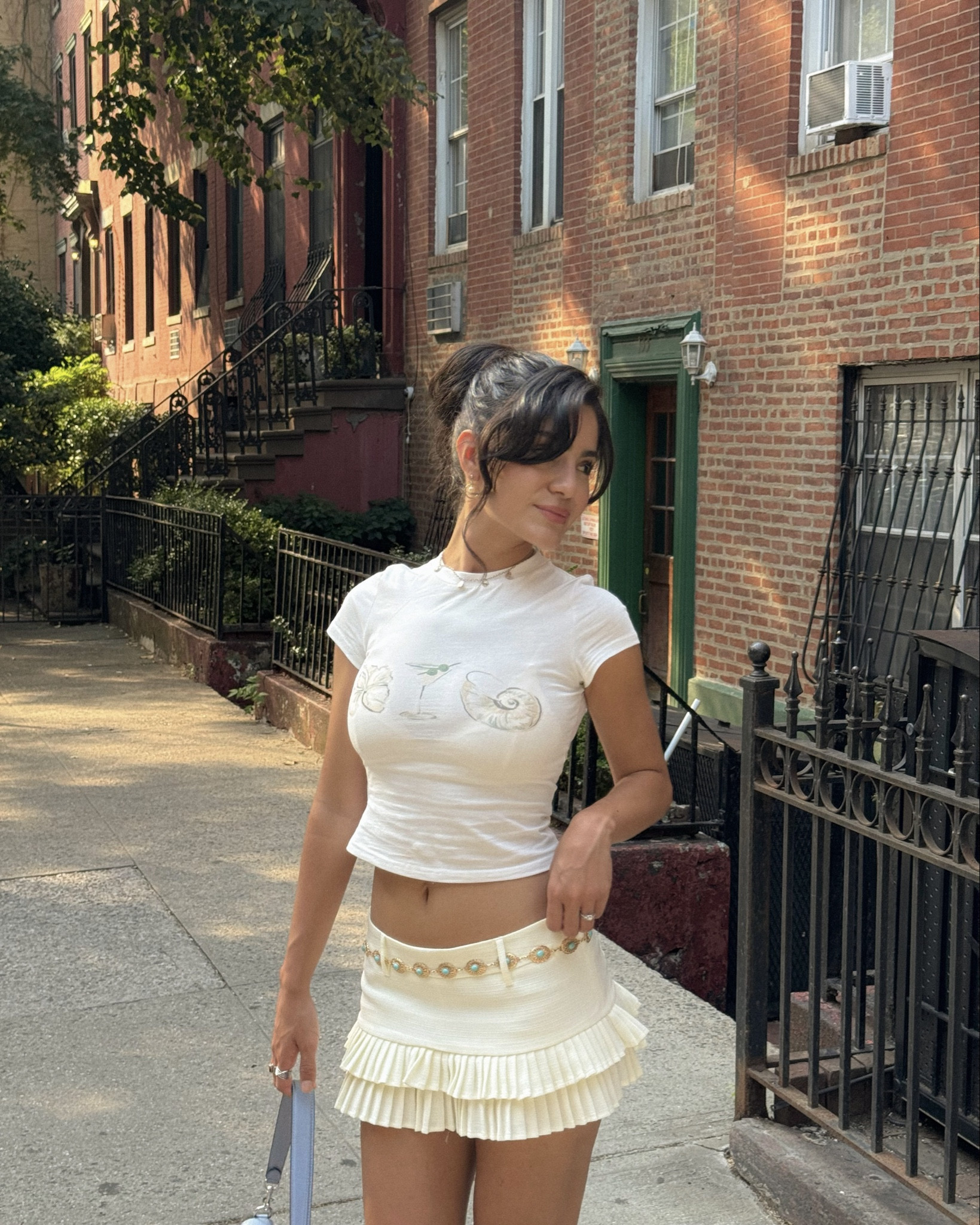 skirts should be the size of a belt 🫶🏼  discount code for outfit: LIZ 
mini skirt, skort, Pinterest outfit, summer style, casual outfit, adidas gazelle