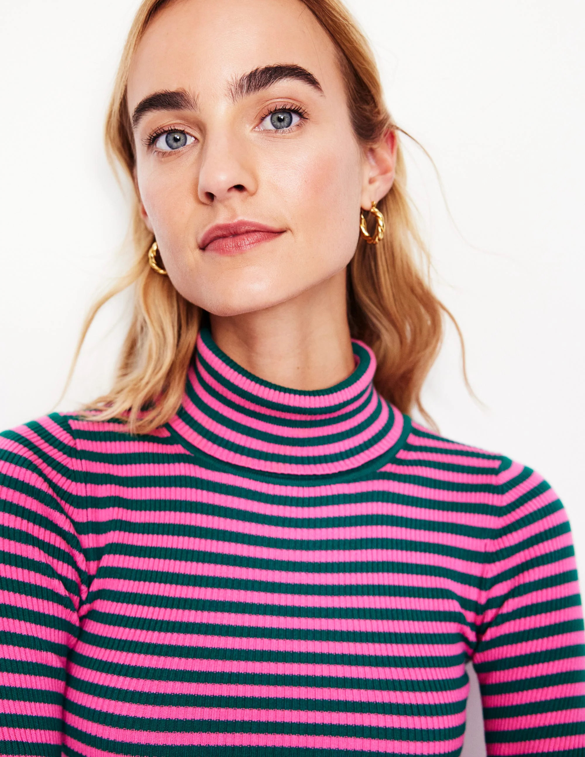 Chunky Twist Hoops-Gold Colour | Boden (US)