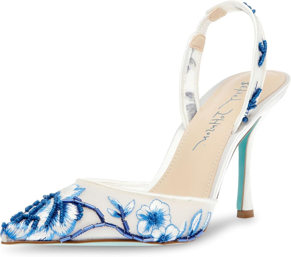 Betsey Johnson Women's Patch Pump | Amazon (US)