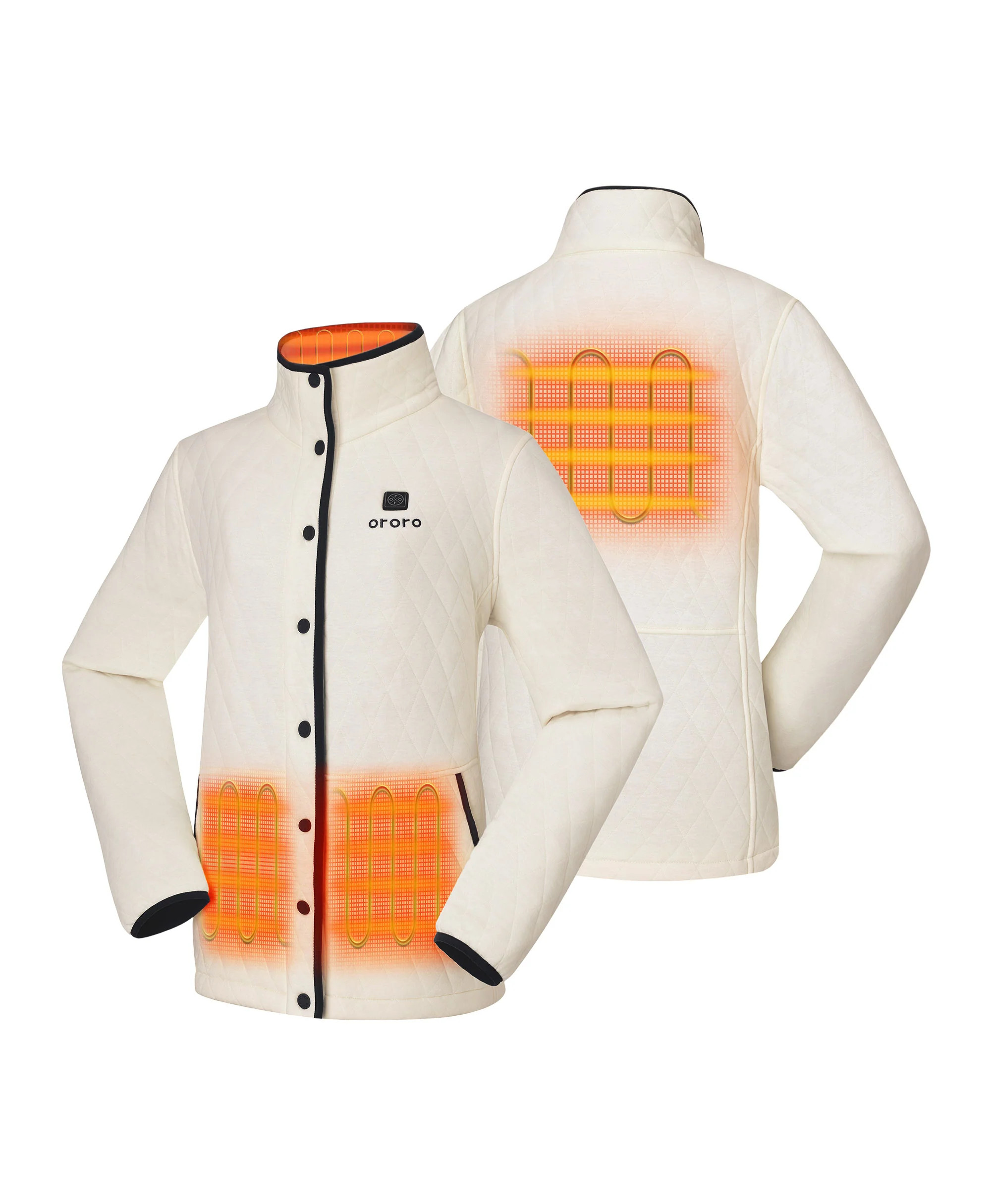 Heated Quilted Jacket | Women\u2019s Jacket | ororo\u00ae | ORORO