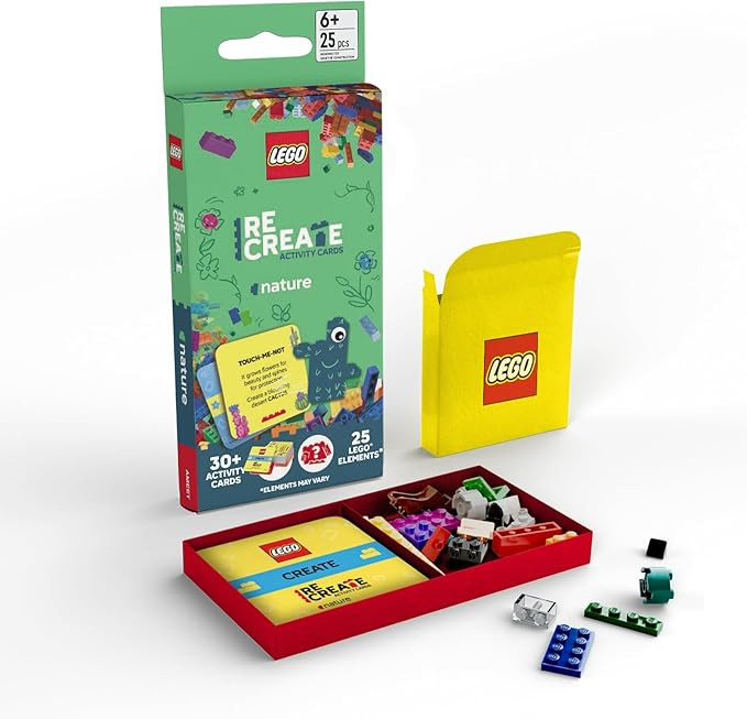 Lego Recreate Activity Cards – Nature | Creative Building Game with 30+ Activity Cards & 25 Leg... | Amazon (US)