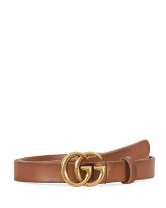 Women's Faded Leather Belt with Double G Buckle | Bloomingdale's (US)